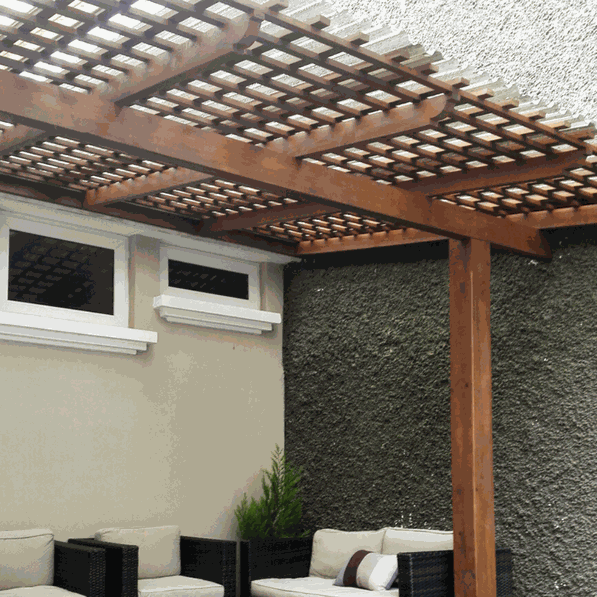 Pergola campestre larguero doble