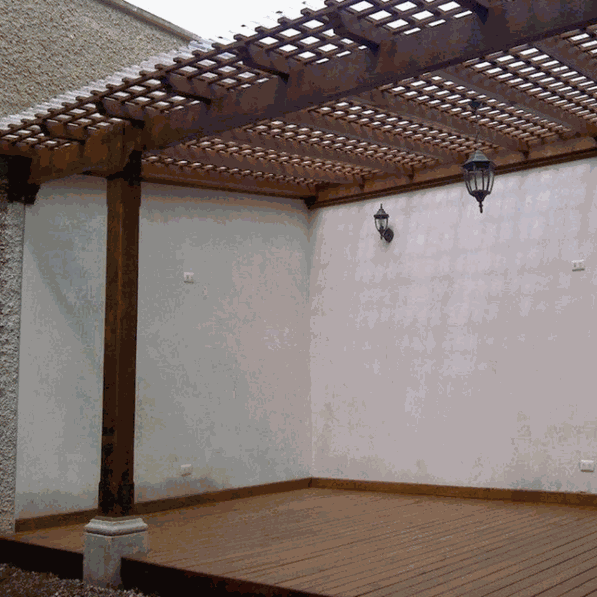 Pergola matriz colonial larguero doble