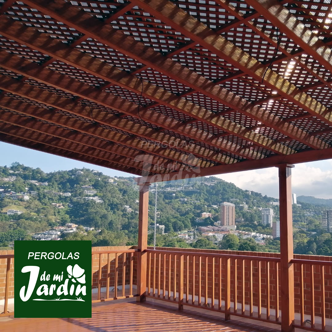 Pérgola de madera 